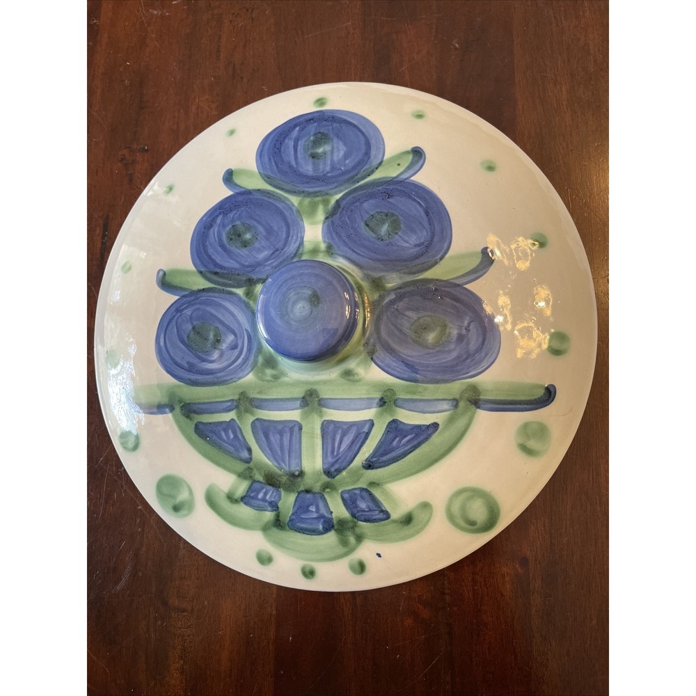 M.A. Hadley Pottery Blueberry Bouquet Casserole Dish LID ONLY Replacement 11.25"